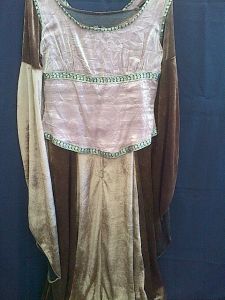 Adult Female Costumes to Hire - Medieval-Brown dress with top 